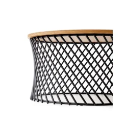 MINERWA 2, sofabord, gyldent egetræ / Sort