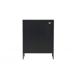 Misha - Opbevaringskab - Sort 100 x 80 x 40cm