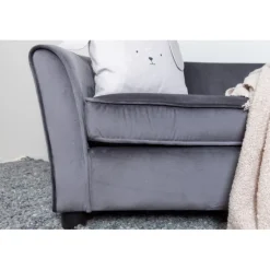 Måna Børnesofa - Grå Velour