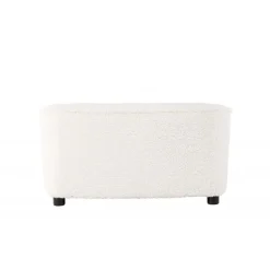 Måna Børnesofa - Hvid Teddystof