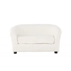 Måna Børnesofa - Hvid Teddystof