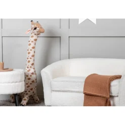 Måna Børnesofa - Hvid Teddystof