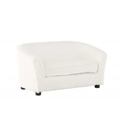 Måna Børnesofa - Hvid Teddystof