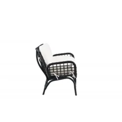 Moana 2 personers Havesofa - Sort