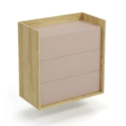 MOBIUS Kommode 3S - Hikora Eg/Hvid