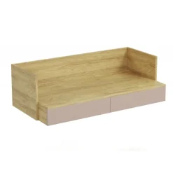 MOBIUS kontorbord 2S - hikora eg/Hvid