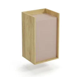 MOBIUS skab 1D - hikora eg/Hvid