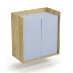 MOBIUS Skab 2D - hikora eg/Lyseblå