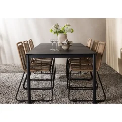 Modena Loungesæt - Havemøbelsæt - Sort og Latte