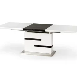 MONACO spisebord hvid 160-220cm med 4 spisestole