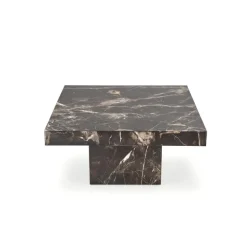 MONOLIT sofabord 80x80 cm - Sort mamorlook
