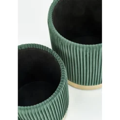 MONTY sæt af to taburetter: - Mørkegrøn