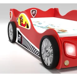 Monza Racer Rød børneseng med Madras - 90 x 190 cm