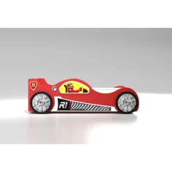 Monza Racer Rød børneseng med Madras - 90 x 190 cm