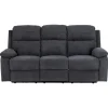 Mora 3 personers Elektrisk recliner Mørkegrå stof