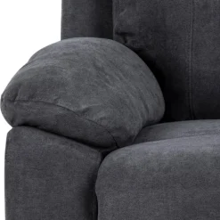 Mora 2 personers Elektrisk recliner Mørkegrå stof