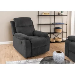 Mora Recliner lænestol med elektrisk funktion - mørkegrå
