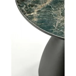 MORENA sofabord, grøn marmor / Sort / guld