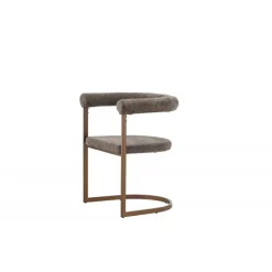 Morgen Spisebordsstol med armlæn - Brun