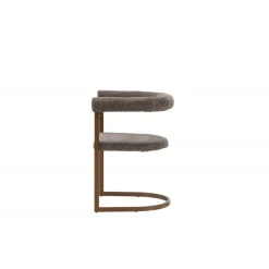 Morgen Spisebordsstol med armlæn - Brun