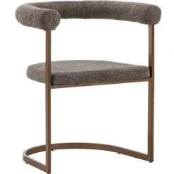 Morgen Spisebordsstol med armlæn - Brun