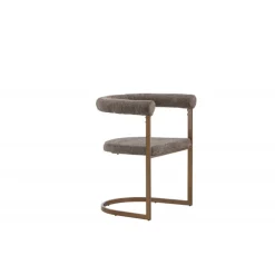 Morgen Spisebordsstol med armlæn - Brun