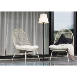 Moris Gulvlampe - Sort,Hvid