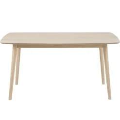Nagano spisebord 80x150 cm - Hvidolieret eg