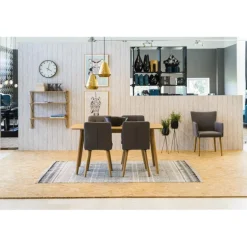 Nagano spisebord 80x150 cm - Hvidolieret eg