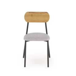 NANDO bord + 2 Spisebordsstole - Natur / Sort