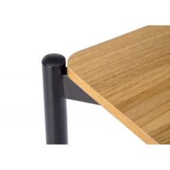 NANDO bord + 2 Spisebordsstole - Natur / Sort