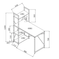 NARVIK B1 skrivebord