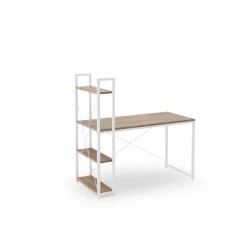 NARVIK B1 skrivebord Hvid / Sonoma eg.