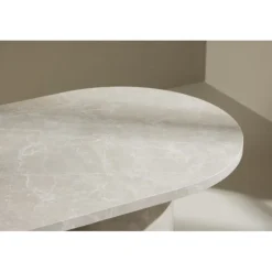 Narvik Sofabord 120 x 60 cm – Beige Marmorlook