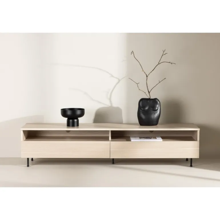 Navarra TV-bord - Sort og Hvid