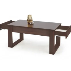 NEA sofabord med skuffer 110cm - mørk Valnød