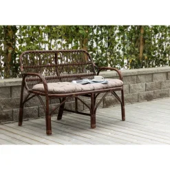 Nella 2 personers Havesofa - Mørk Valnød