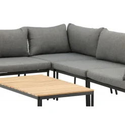 Nettan Have Hjørnesofa Sæt - Sort,Grå