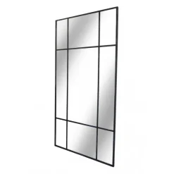 New Yorker Spejl med Antiksort ramme i jern str 200x100cm OUTLET