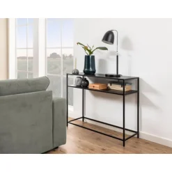 Newcastle konsolbord sort metal