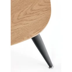 NICEA 2, sæt af to sofaborde, - gylden eg / Sort