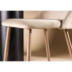 Night Spisebordsstol - velour og Valnød