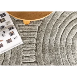 Niklas Tæppe Rundt Ø200 - Gråbeige