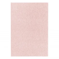 Nizza Kortluvet tæppe Ensfarvet - Rosa