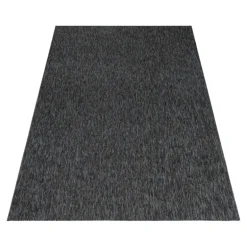 Nizza Kortluvet Tæppeløber Ensfarvet - Antracit