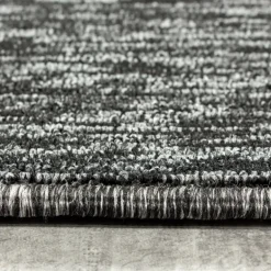 Nizza Kortluvet Tæppeløber Ensfarvet - Antracit