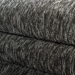 Nizza Rund Kortluvet tæppe Ensfarvet - Antracit