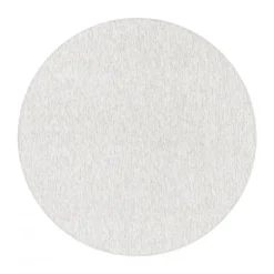 Nizza Rund Kortluvet tæppe Ensfarvet - Creme