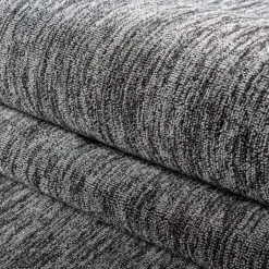 Nizza Rund Kortluvet tæppe Ensfarvet - Grå