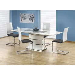 NOBEL Spisebord med udtræk - Hvid